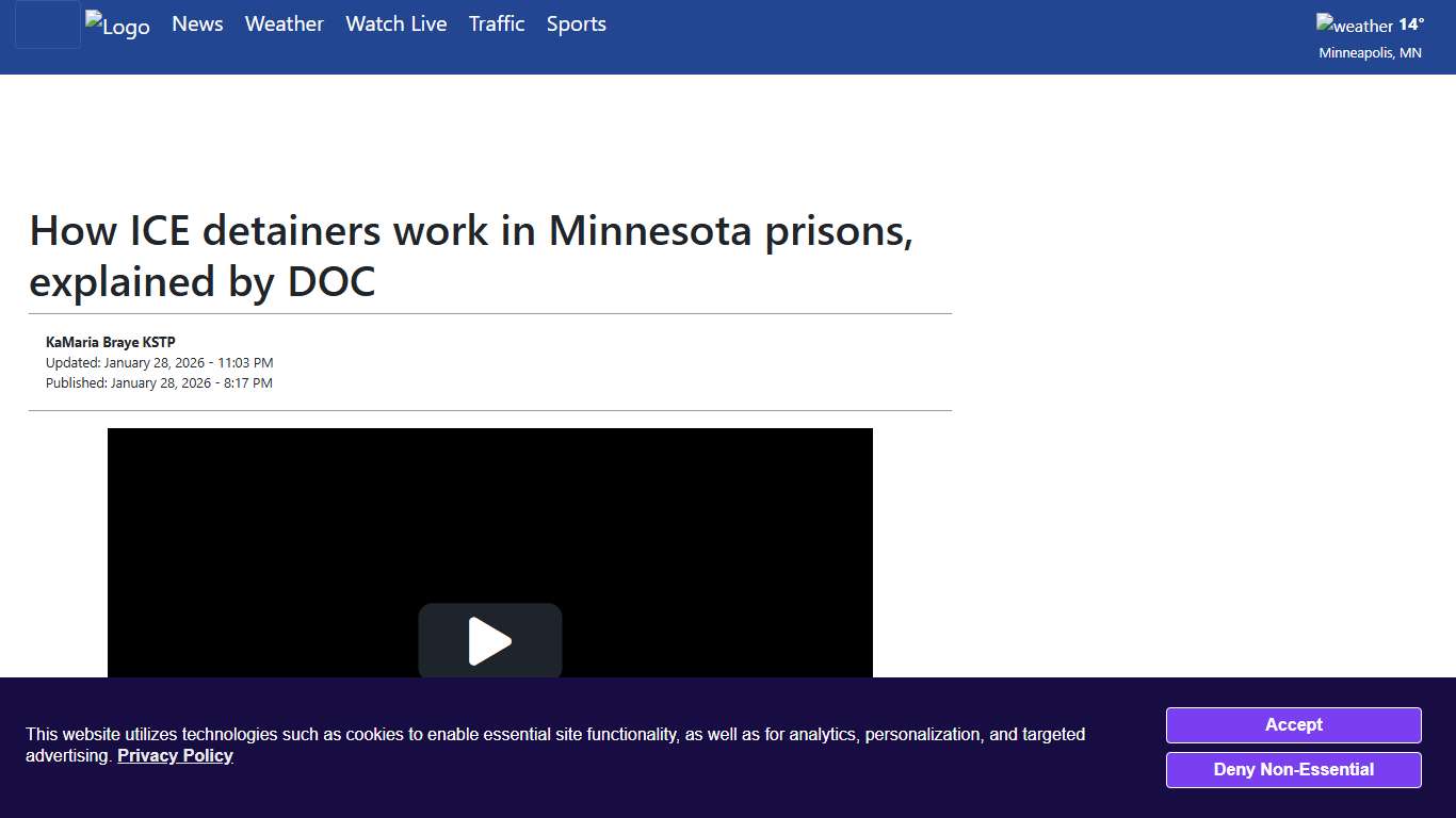 How ICE detainers work in Minnesota prisons, explained by DOC - KSTP.com 5 Eyewitness News
